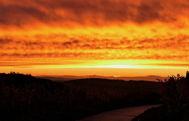 Herbstlicher Sonnenuntergang