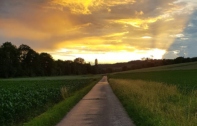 Himmel über Brackenheim, Richtung Güglingen