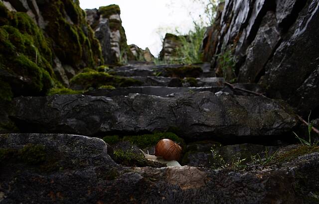 Steiler Weg nach oben