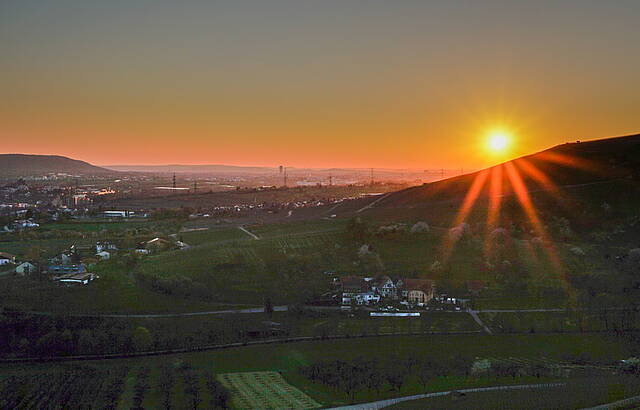 Sonnenuntergang im Remstal 