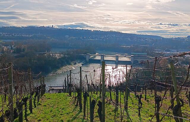 Wolkenimpressionen über Besigheimer Neckarwehr 