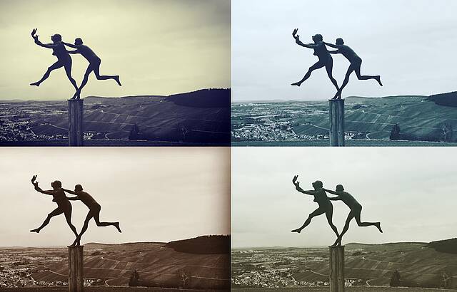 Buntes Treiben im tristen Januar.