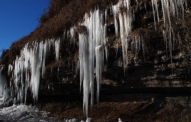 Eiszapfen in Hülle und Fülle