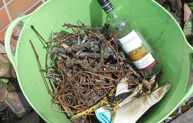 Zuerst die Arbeit - dann der Wein!