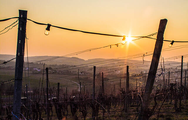 Sonnenuntergang am Lindelberg bei Bretzfeld