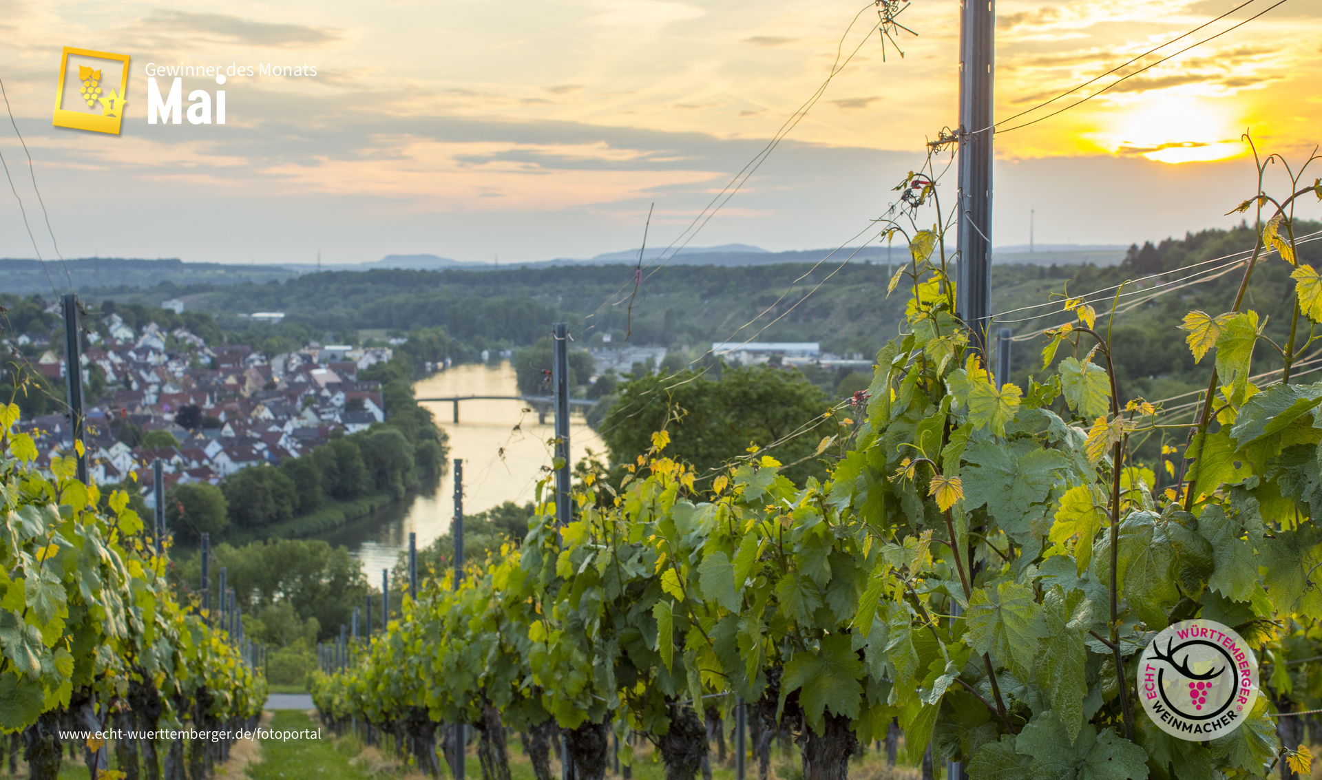 Abendstimmung in Marbach