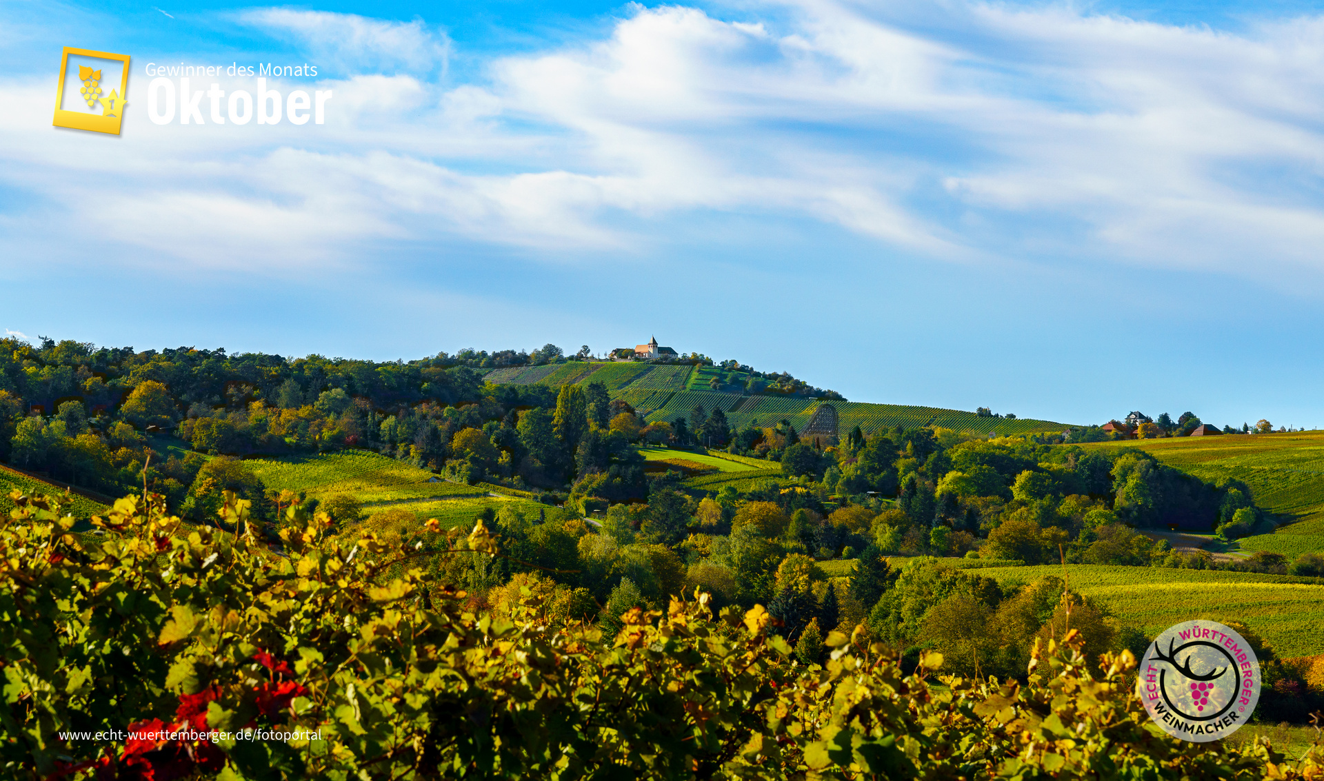 herbstlicher Blick auf den Michaelsberg