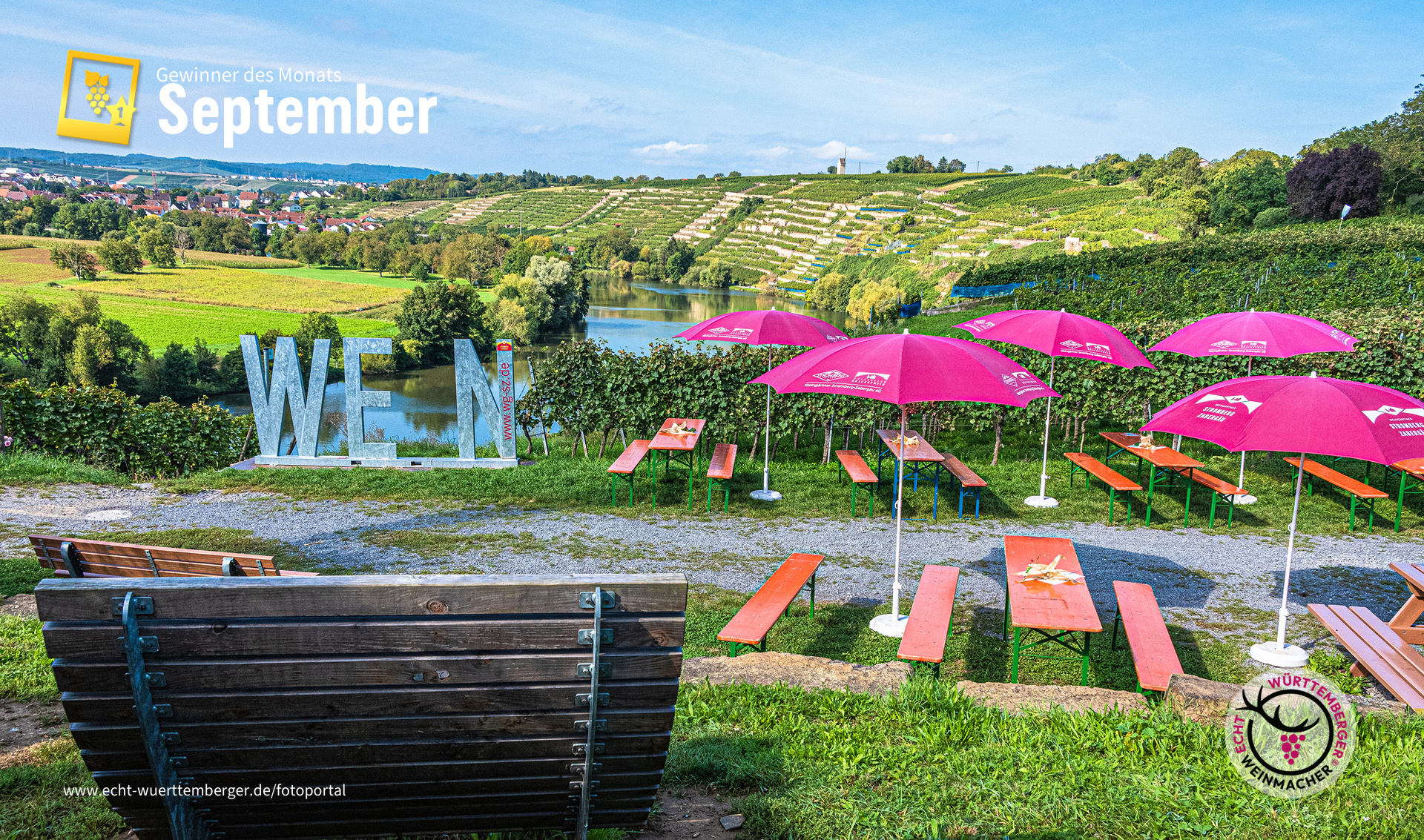 Auf der Weinterrasse bei Kirchheim