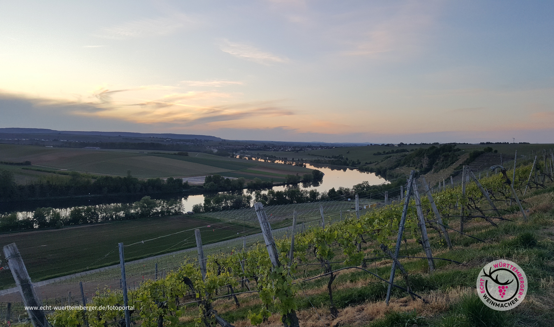 Neckarkurve Neckarwestheim nach Lauffen