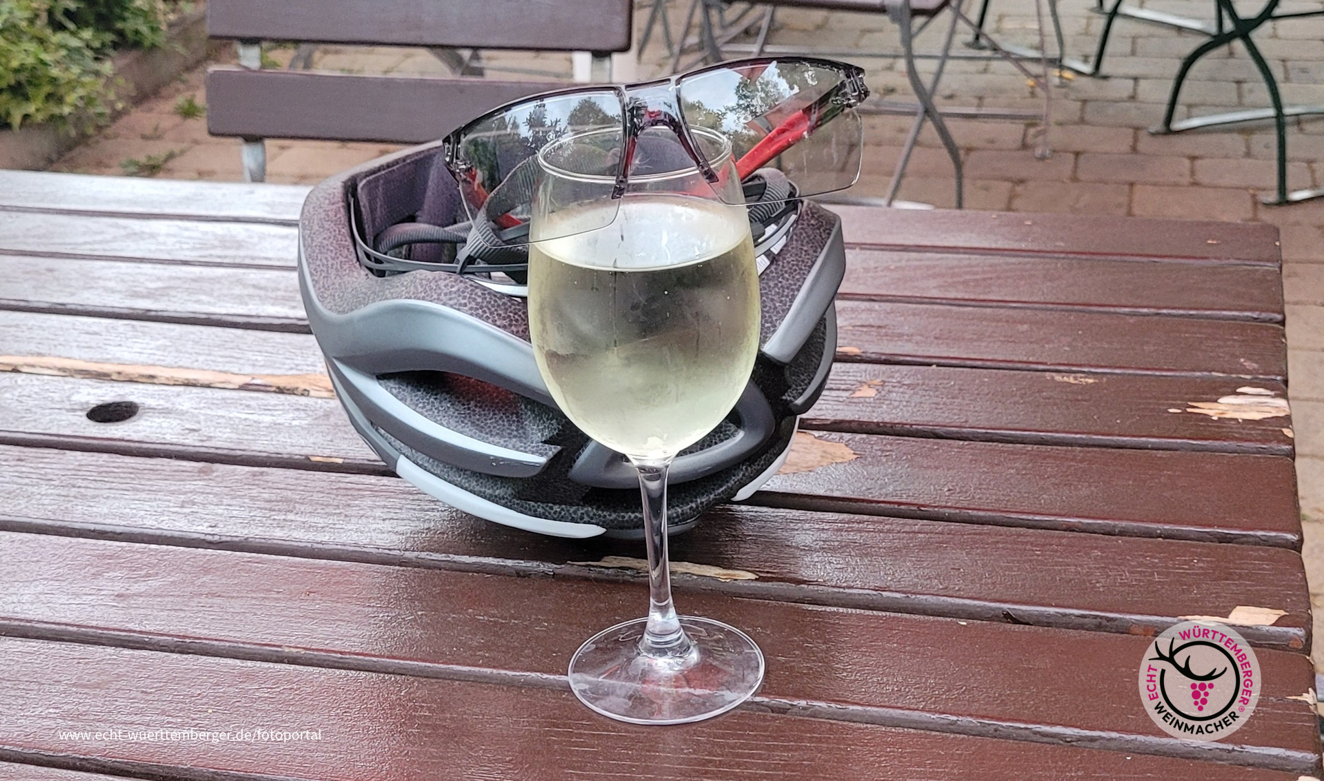 Cooles Weißweinschorle