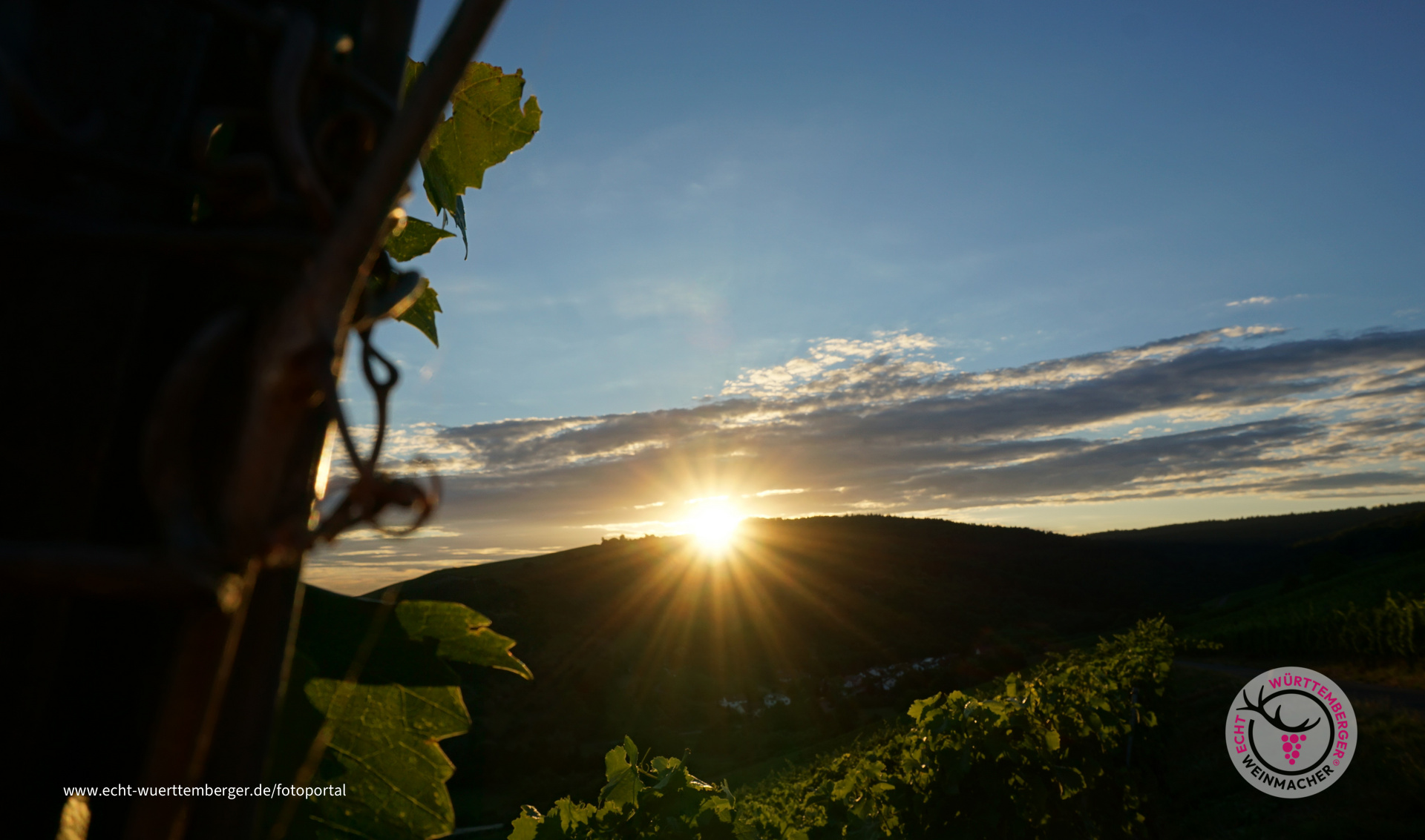 Sonnenuntergang im Remstal