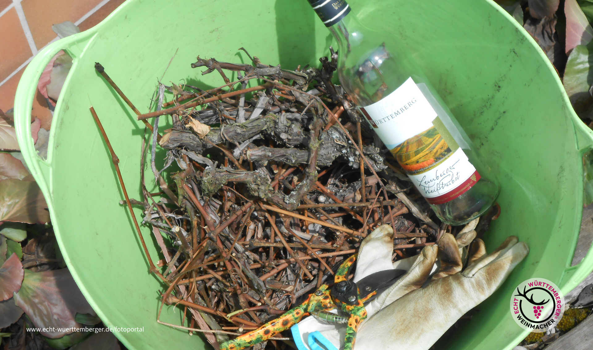 Zuerst die Arbeit - dann der Wein!