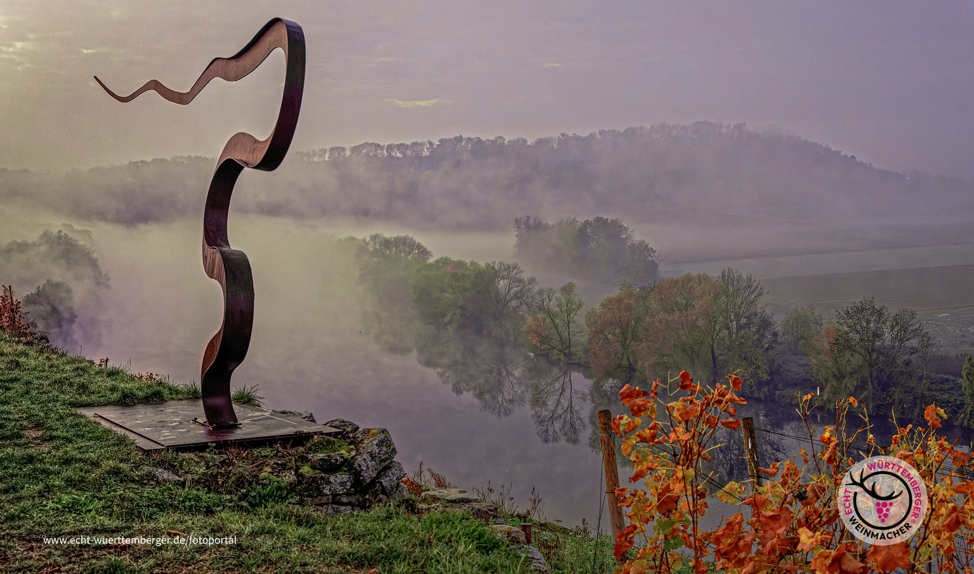 Frühnebel am Neckar