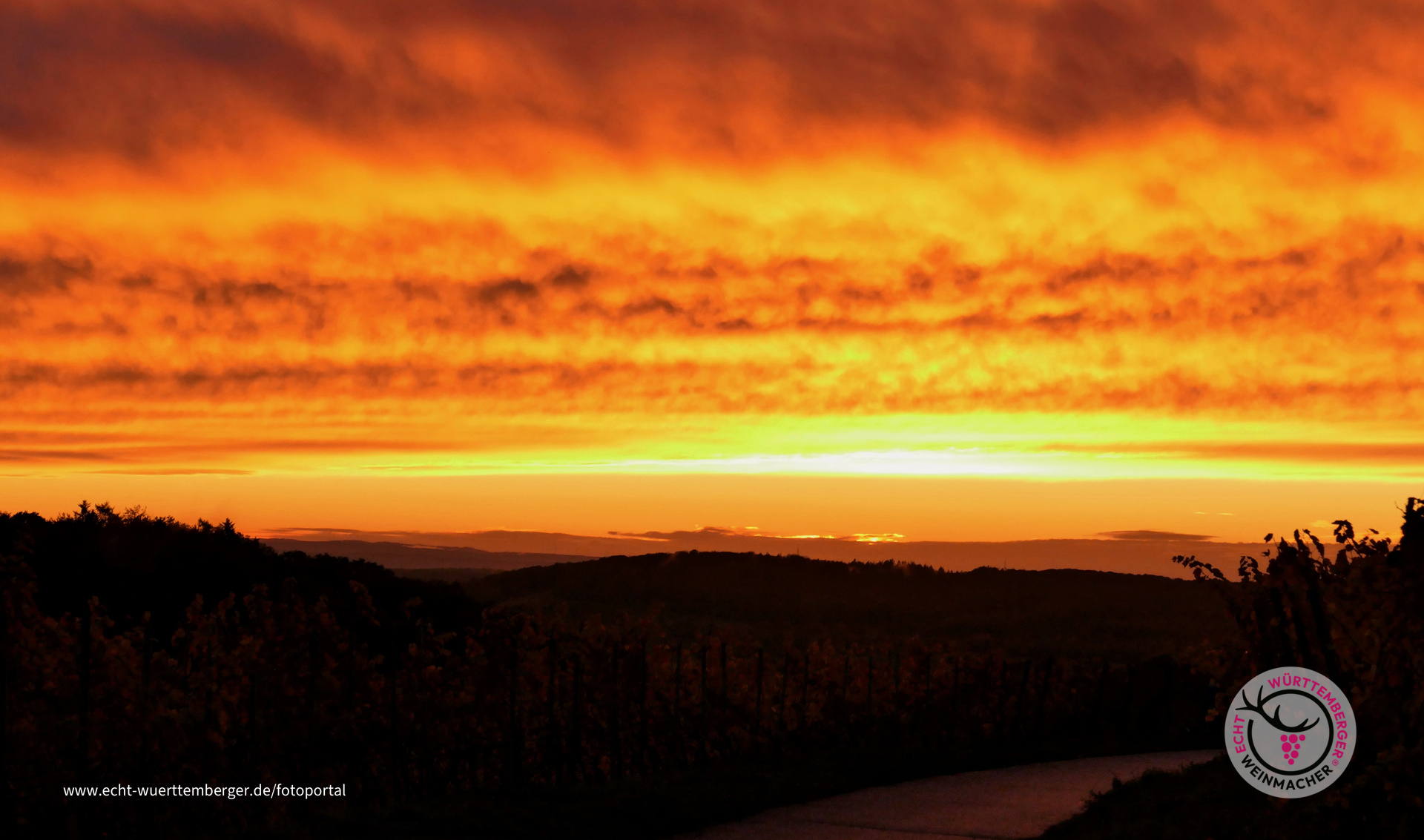 Herbstlicher Sonnenuntergang
