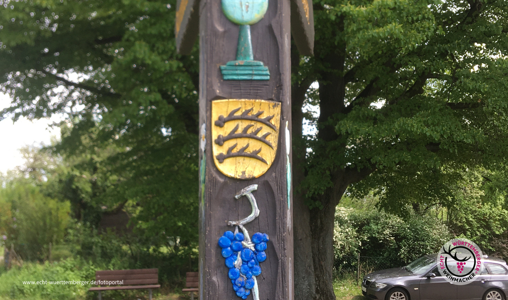 Wegmarkierung zwischen Fellbach und Stetten