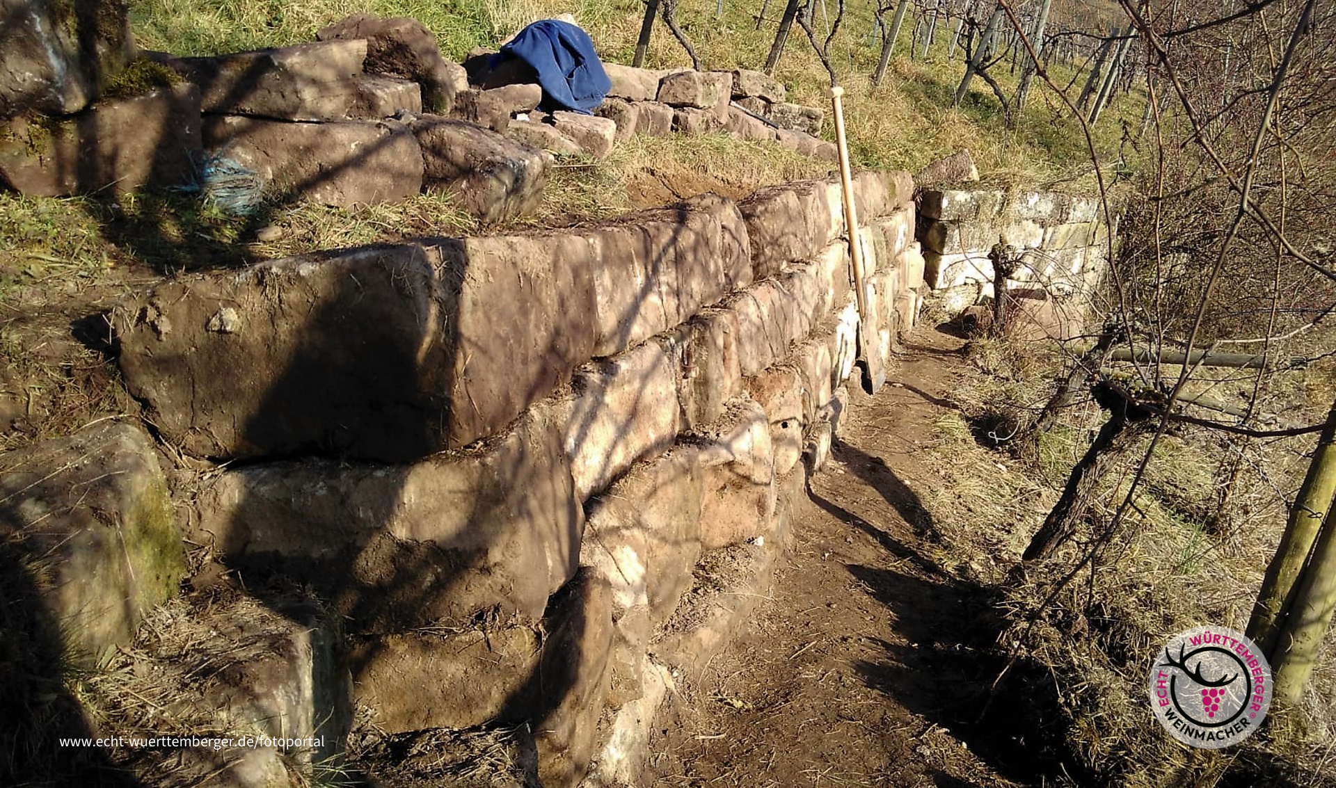 Neue Trockenmauer