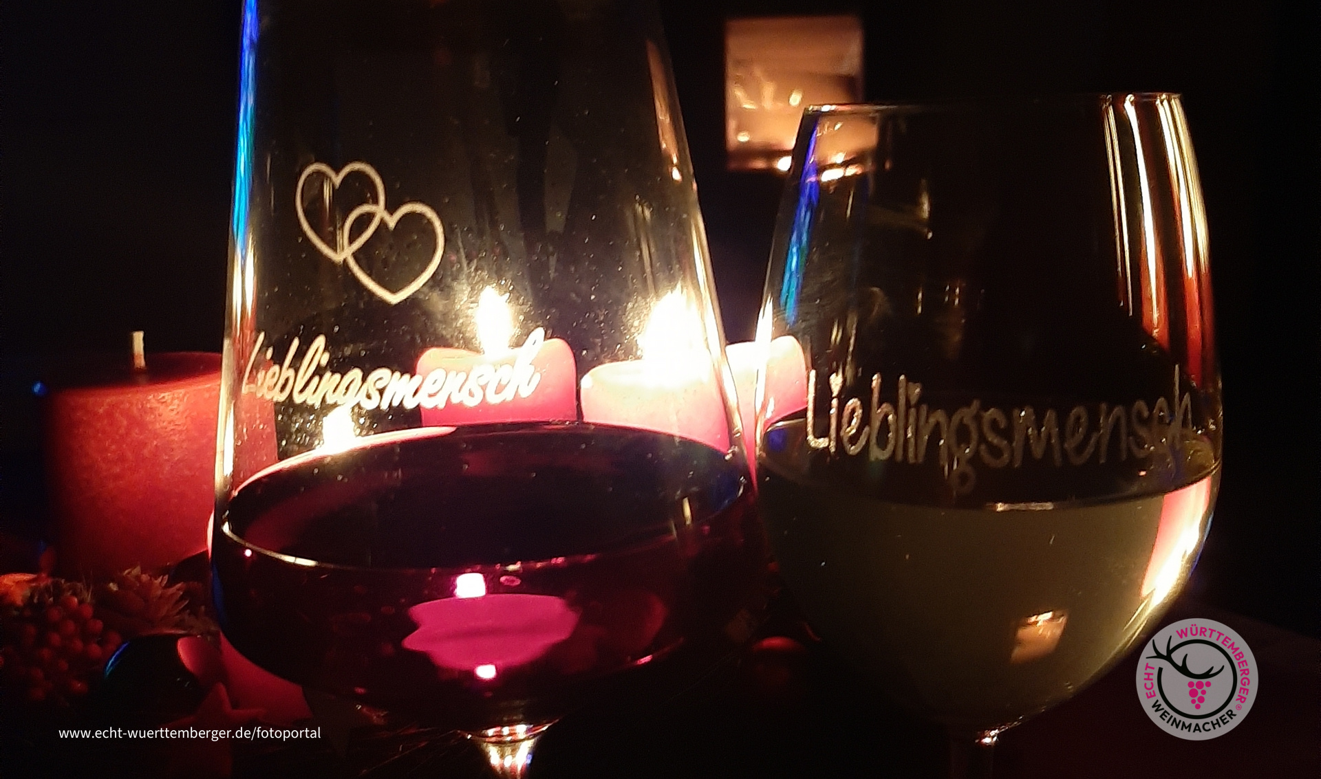 Wein nur mit dem Lieblingsmenschen