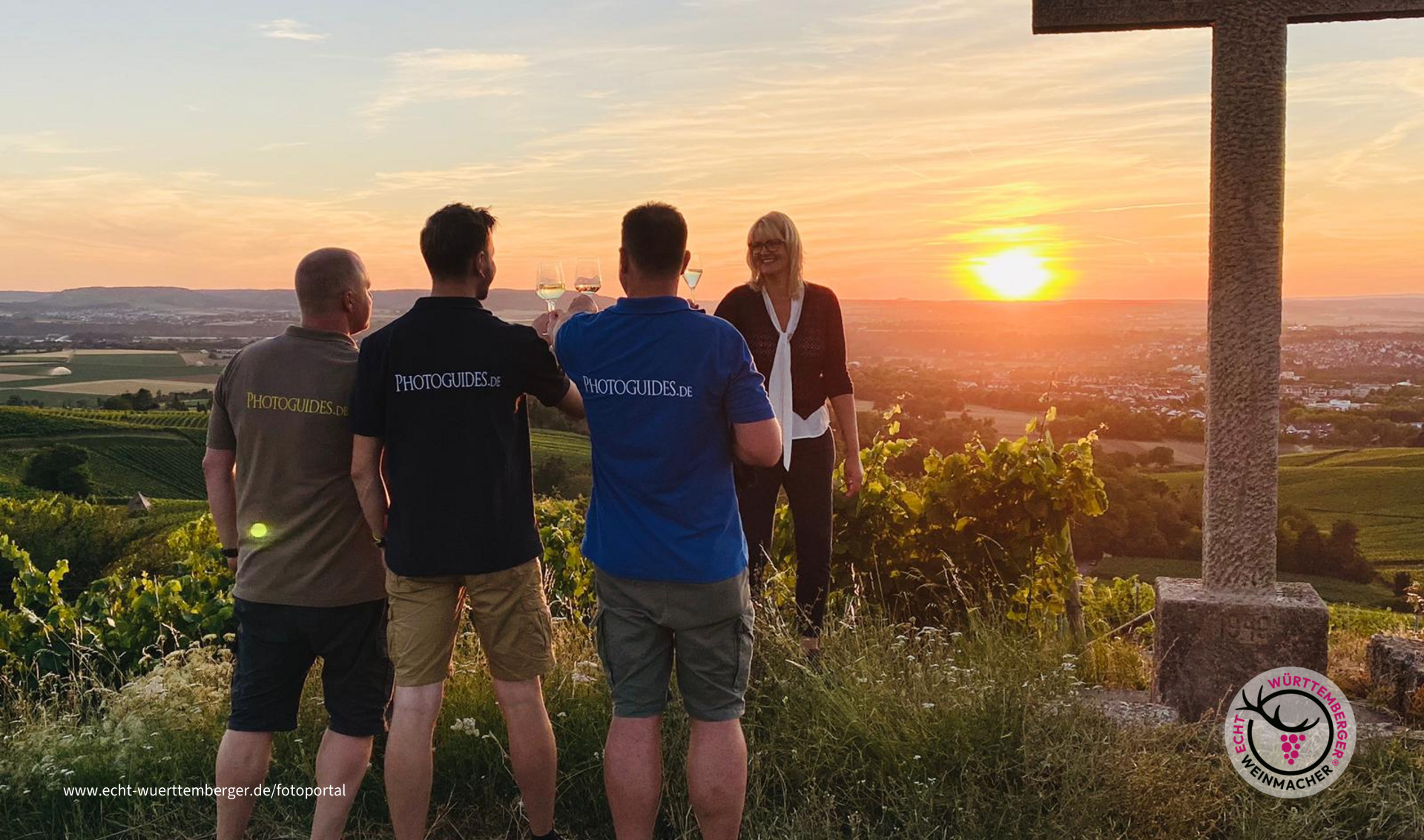 Fotoshooting in den Weinbergen 